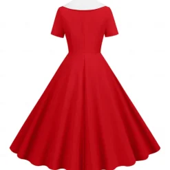 Retro Vintage 1950s Vintage Dress Swing Dress Flare Dress Fancy Dress Women's Carnival Masquerade Casual Daily Bachelorette Party Adults' Dress Homecoming Dresses