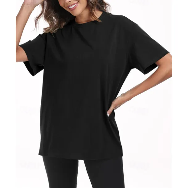 Retro Vintage T-shirt Basic Tee 80s For Women's Adults' Hot Stamping Party Casual Daily Cotton Blend