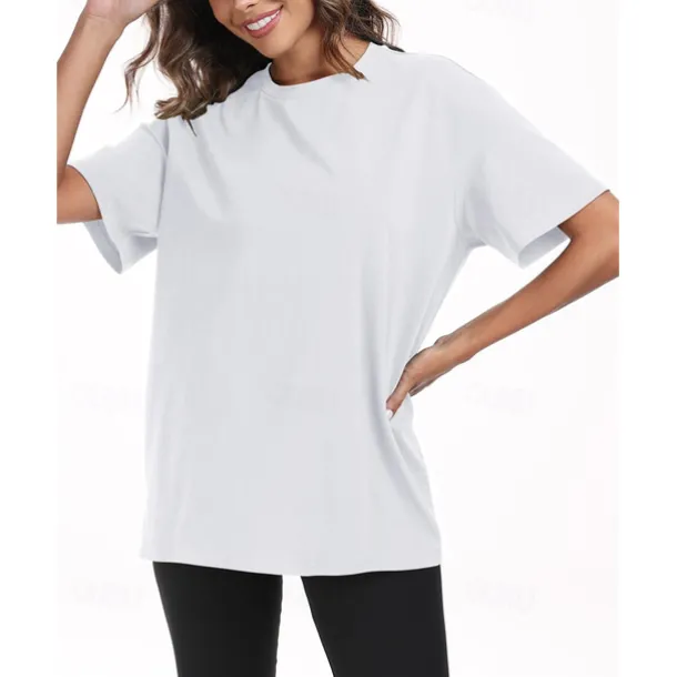 Retro Vintage T-shirt Basic Tee 80s For Women's Adults' Hot Stamping Party Casual Daily Cotton Blend