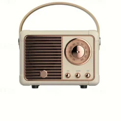 Retro-Style Mini Portable Wireless Speakers - The Perfect Creative Gift for Music Lovers