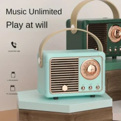 Retro-Style Mini Portable Wireless Speakers - The Perfect Creative Gift for Music Lovers