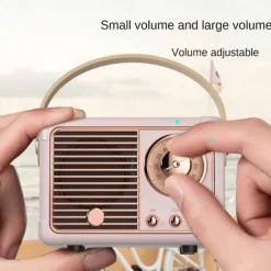 Retro-Style Mini Portable Wireless Speakers - The Perfect Creative Gift for Music Lovers