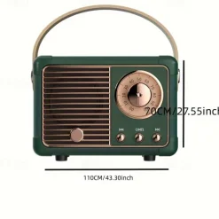 Retro-Style Mini Portable Wireless Speakers - The Perfect Creative Gift for Music Lovers