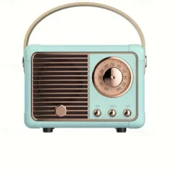 Retro-Style Mini Portable Wireless Speakers - The Perfect Creative Gift for Music Lovers