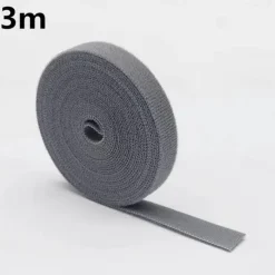 Reusable Cable Ties Roll, 3M Length, 10mm Width, Nylon Fastening Straps with Dual-Sided Hook Loop, Wire Organizer for USB Cables, Cord Wrangler, Self-Cutting Zip Ties for Electronics, Mouse, Earphone, Cord Protectors