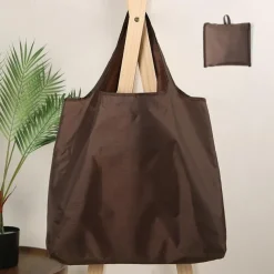 Reusable Nylon Tote Bag – Lightweight Foldable Shopping Bag with Large Capacity for Women, Men, Grocery, Travel & Daily Use