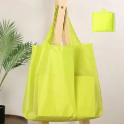 Reusable Nylon Tote Bag – Lightweight Foldable Shopping Bag with Large Capacity for Women, Men, Grocery, Travel & Daily Use