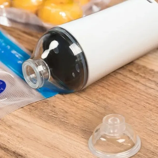 Reusable Vacuum Food Storage Zipper Bags Set Electric Handheld Vacuum Sealer Pump Sous Vide Bags USB Rechargeable