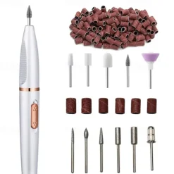 Revamp Your Nails with this Electric Mini Manicure Pen & Multi-Head Nail Grinder Set!
