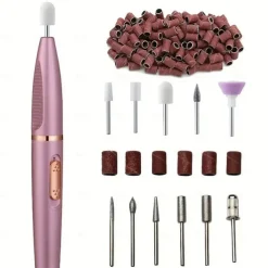 Revamp Your Nails with this Electric Mini Manicure Pen & Multi-Head Nail Grinder Set!