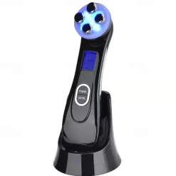 RF Beauty Device 5 In 1 Import Wrinkle Acne Removal Microcurrent Facial Lifting Machine 6 Color Light Therapy Radio Frequency Multifunction Instrument