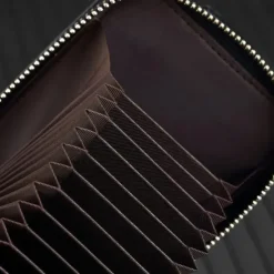 Rfid Credit Card Holder 16 Card Slots Wallet Genuine Leather Driver License ID Card Holder Walet Credit Card Case with Magnetic Shut Single Compartment for Women Men