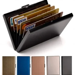 RFID Credit Card Holder Stainless Steel Credit Card Wallet Business Card Holder for Women Men