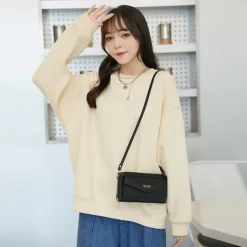 RFID Women Touch Screen Phone Bag Multifunction Purse Card Holder Phone Pocket Small Crossbody for Ladies