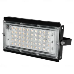 RGB LED Flood Light Waterproof IP65 AC 220V Spotlight Outdoor Garden Lighting Led Reflector Cast Light Floodlights 1/2pcs