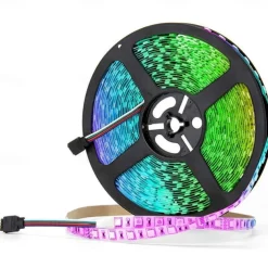 RGB LED Strip Lights Kit, High Brightness 7m 3.5m Strip Lights without Voltage Drop, Samrt WIFI or Bluetooth Controller Music Synchronization Control APP Control Suitable for Family Atmosphere Festivals Music Party