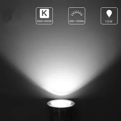 RGB Outdoor Submersible Lights Spotlight for Pond 10W Underwater Lights Waterproof Decorative for Swimming Pool Courtyard Garden 12V