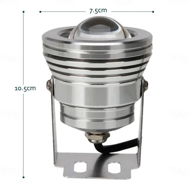 RGB Underwater LED Lights 10W 12V Pond Spotlight with Remote Control – Dimmable IP67 Waterproof Landscape Spot Lights for Yard, Patio and Swimming Pool