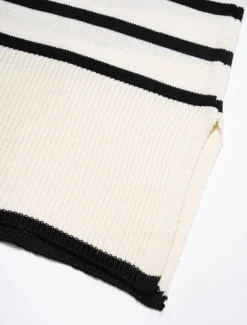 Ribbed Knit Bell Sleeve Turtle Neck Sweater