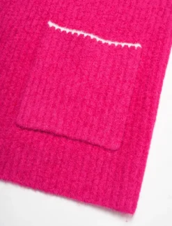 Ribbed Knit Wool Blend Drop Shoulder Cardigan