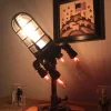 Rocket Lamp Hand Crafted Decorative Lamp Adjustable Brightness Steampunk Rocket Lamp Party Decoration 24cm 9.5inch