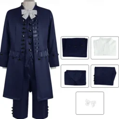 Rococo Baroque Victorian Outfits Solid Colored Fancy Dress Men's Royal Halloween Carnival Performance Party Masquerade Adults' Coat Vest Shirt All Seasons