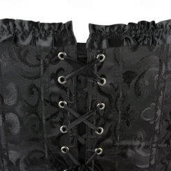 Rococo Punk & Gothic Medieval Overbust Corset Lingerie Bustier Zip-Up 12 Plastic Bones Fancy Dress Women's Royal Wedding Wedding Guest Carnival of Venice Adults' Corset