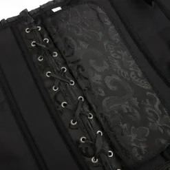 Rococo Punk & Gothic Medieval Overbust Corset Lingerie Bustier Zip-Up 12 Plastic Bones Fancy Dress Women's Royal Wedding Wedding Guest Carnival of Venice Adults' Corset