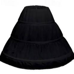 Rococo Victorian Princess Petticoat Hoop Skirt Under Skirt Tulle Skirt Solid Color Fancy Dress Girls' Masquerade Event / Party Prom Kid's Skirt