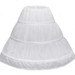 Rococo Victorian Princess Petticoat Hoop Skirt Under Skirt Tulle Skirt Solid Color Fancy Dress Girls' Masquerade Event / Party Prom Kid's Skirt