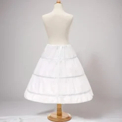Rococo Victorian Princess Petticoat Hoop Skirt Under Skirt Tulle Skirt Solid Color Fancy Dress Girls' Masquerade Event / Party Prom Kid's Skirt