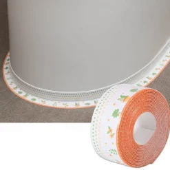 1roll Waterproof Mildew-proof Toilet Caulk Strip, Bathroom Self-adhesive Sealing Tape, Bathroom Waterproof Tape To Prevent Moisture And Mold, Beautiful Seam Stickers On The Edge Of The Bathroom Toilet