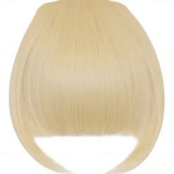 Rose bud Bangs Hair Clip in Bangs Hair Extensions Synthetic Flat Bang with Temples Front Face Fringe Bangs Hair Pieces for Women