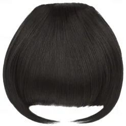 Rose bud Bangs Hair Clip in Bangs Hair Extensions Synthetic Flat Bang with Temples Front Face Fringe Bangs Hair Pieces for Women