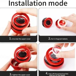 Rotating Solar Powered Car Aromatherapy Car Solid Perfume Air Freshener Air Purifier Car Interior Decoration Accessories