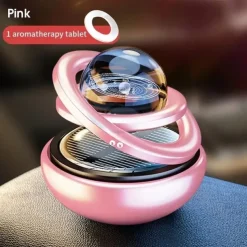 Rotating Solar Powered Car Aromatherapy Car Solid Perfume Air Freshener Air Purifier Car Interior Decoration Accessories
