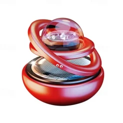 Rotating Solar Powered Car Aromatherapy Car Solid Perfume Air Freshener Air Purifier Car Interior Decoration Accessories