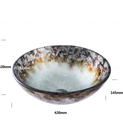 Round Bathroom Sink Set 16.5