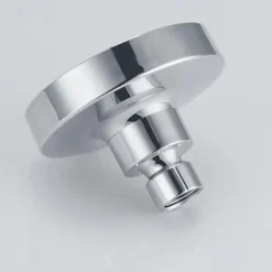 Round Chrome Plated Shower Top Spray，A Grade ABS Silvery Rainfall Soft Spray Function Rain Shower