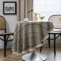 Round Tablecloths Elegant and Durable Table Covers Perfect for Dining and Kitchen Tables Ideal for Everyday Use or Special Occasions