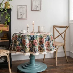 Round Tablecloths Elegant and Durable Table Covers Perfect for Dining and Kitchen Tables Ideal for Everyday Use or Special Occasions