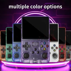 R36S Handheld Game Console 3.5 Inch IPS Screen Retro Game Console Linux System Screen Portable Pocket Video Player Travel Essentials 64GB and128G Extra Large Memory