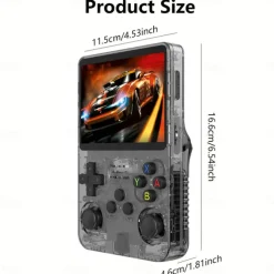R36S Handheld Game Console 3.5 Inch IPS Screen Retro Game Console Linux System Screen Portable Pocket Video Player Travel Essentials 64GB and128G Extra Large Memory