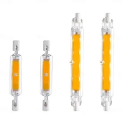 R7S LED COB Light Bulb 78MM 3W 5W 118MM 7W 12W J78 J118 Double Ended Flood Light Landscape Lights Warm Cold White AC 110V 220V