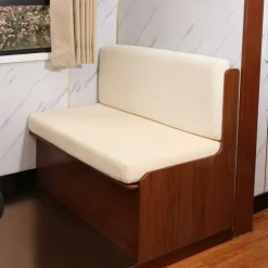 RV Dinette Cushion Covers Stretch Corn Velvet RV Cushion Covers - Elastic Sofa Seat Slipcovers for Camper - Comfortable and Durable for Camping and RV Furniture