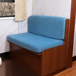 RV Dinette Cushion Covers Stretch Corn Velvet RV Cushion Covers - Elastic Sofa Seat Slipcovers for Camper - Comfortable and Durable for Camping and RV Furniture