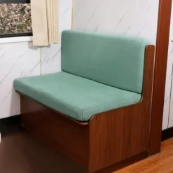 RV Dinette Cushion Covers Stretch Corn Velvet RV Cushion Covers - Elastic Sofa Seat Slipcovers for Camper - Comfortable and Durable for Camping and RV Furniture