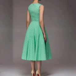 50s A-Line Dress Retro Vintage 1950s Swing Dress Flare Dress Women's Costume Vintage Cosplay Casual Daily Dress