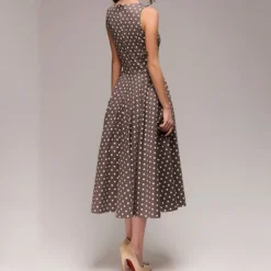 50s A-Line Dress Retro Vintage 1950s Swing Dress Flare Dress Women's Costume Vintage Cosplay Casual Daily Dress