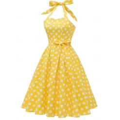 50s A-Line Dress Retro Vintage 1950s Cocktail Dress Dailywear Dress Party Costume Flare Dress Women's Costume Vintage Cosplay Party / Evening Dress